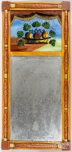 SHERATON PAINTED MIRROR, 19TH