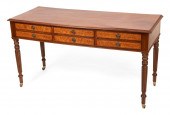 SHERATON SIX-DRAWER DESK 19TH