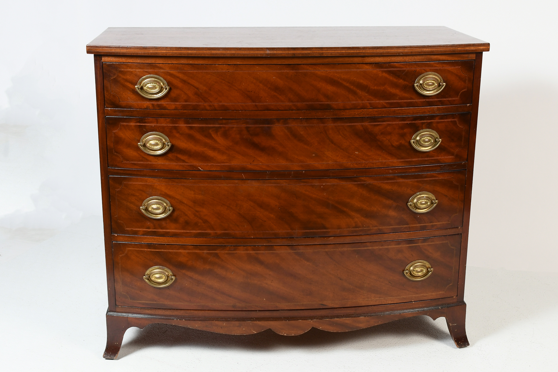 SHERATON STYLE 4 DRAWER DRESSER /