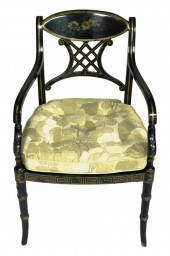 SHERATON STYLE ARMCHAIR, 20TH