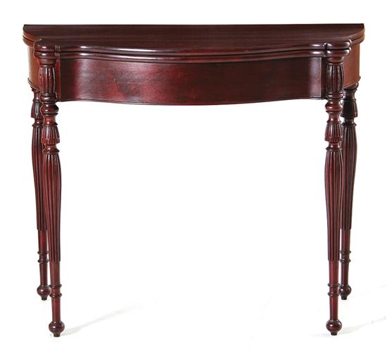 Sheraton style carved mahogany