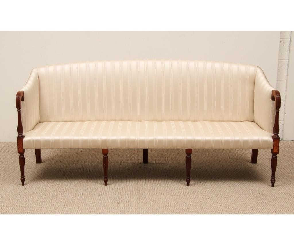 Sheraton style cherry sofa with