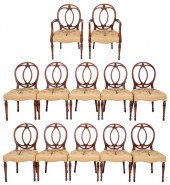 SHERATON STYLE DINING CHAIRS,
