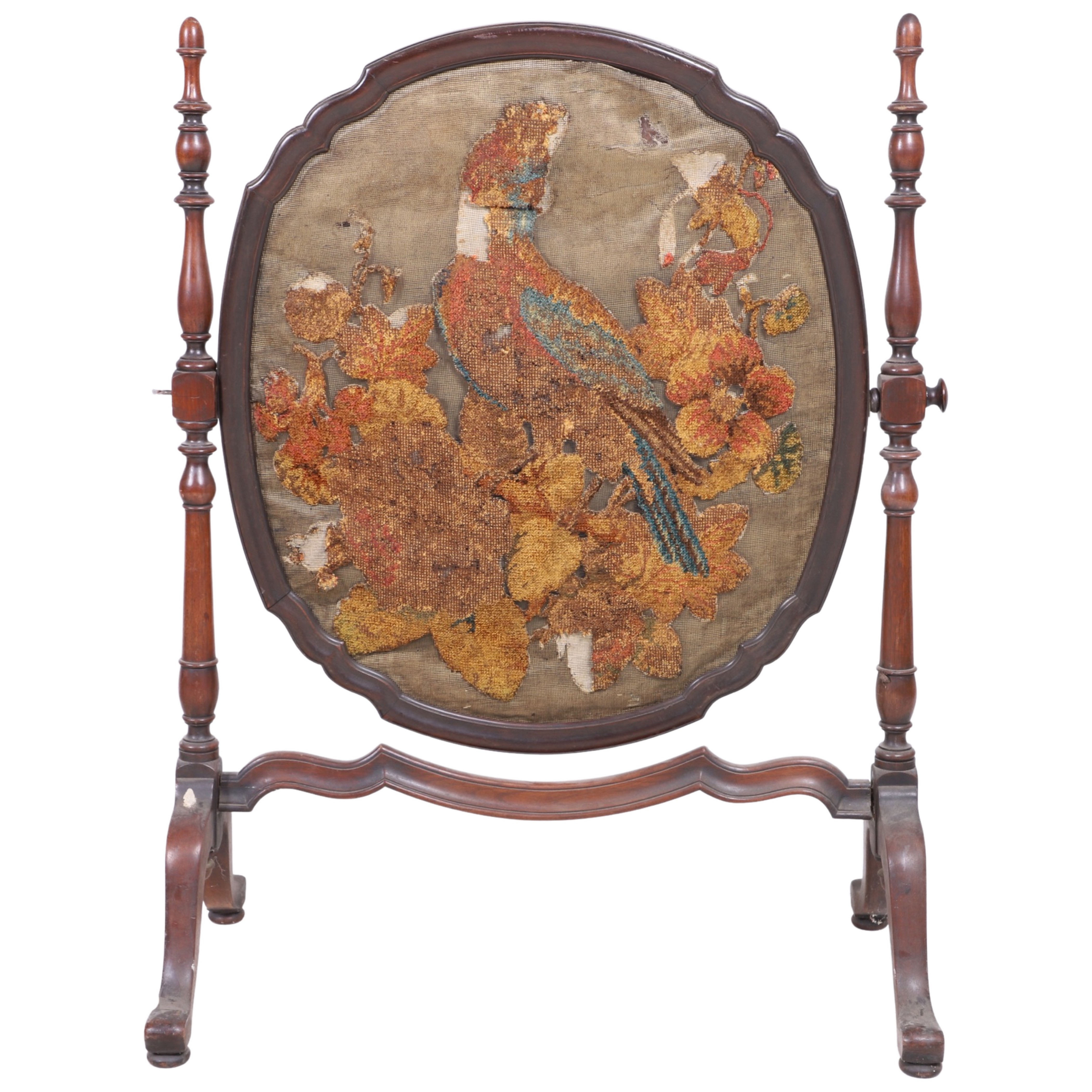 Sheraton style mahogany fire