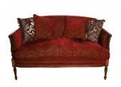 SHERATON STYLE MAHOGANY SETTEE