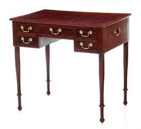 Sheraton style mahogany writing