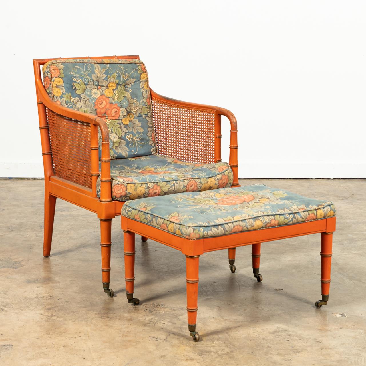 SHERATON STYLE ORANGE CANED