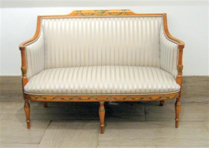 Sheraton style painted satinwood
