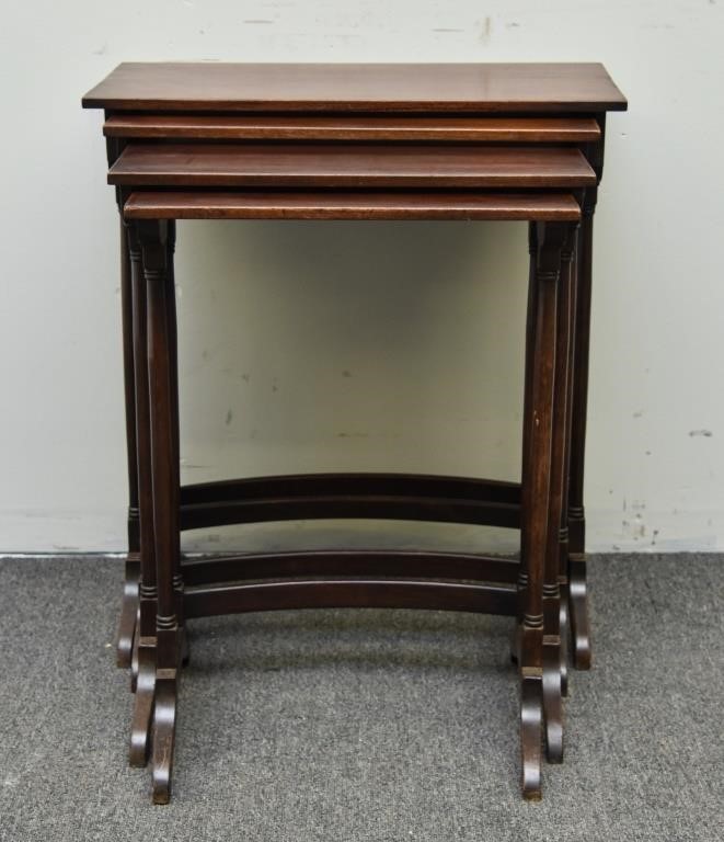 Sheraton style set of four mahogany