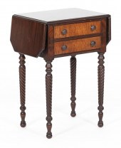 SHERATON-STYLE TWO-DRAWER DROP