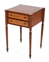 SHERATON-STYLE TWO-DRAWER STAN