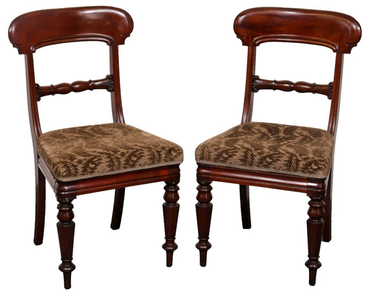 SHERATON STYLE UPHOLSTERED SIDE