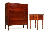 SHERATON TALL CHEST OF DRAWERS