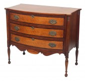 SHERATON THREE-DRAWER BOWFRONT