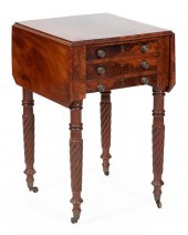 SHERATON THREE-DRAWER DROP-LEA