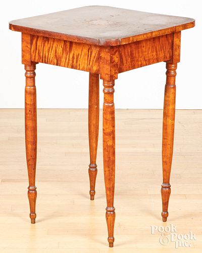 SHERATON TIGER MAPLE END TABLE,