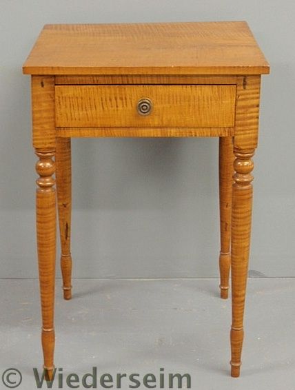Sheraton tiger maple one-drawer