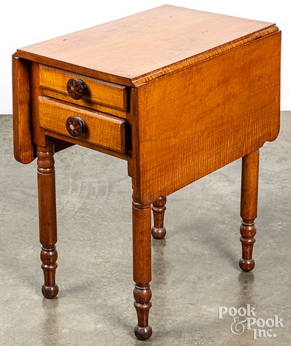 SHERATON TIGER MAPLE TWO-DRAWER