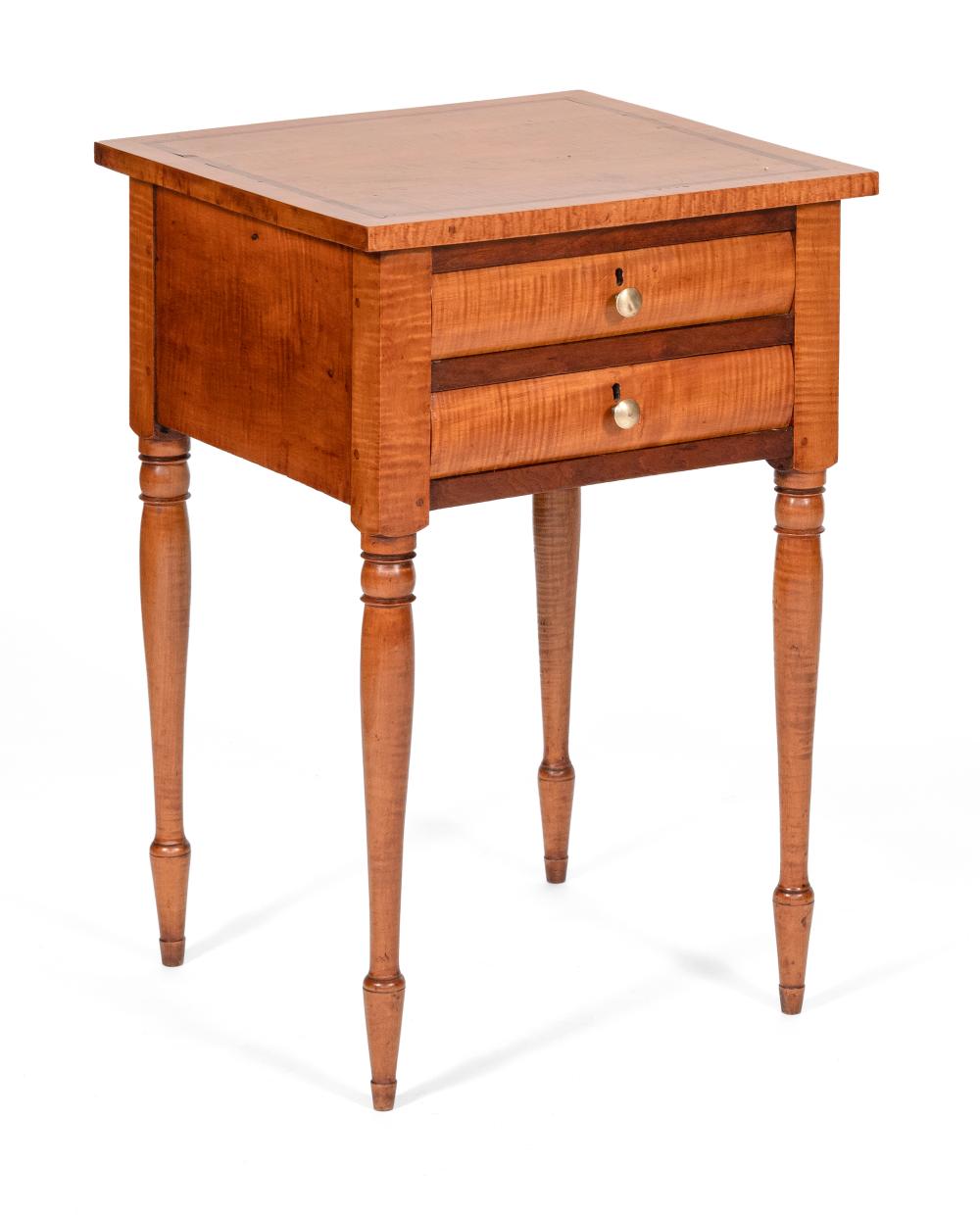SHERATON TWO-DRAWER BOWFRONT
