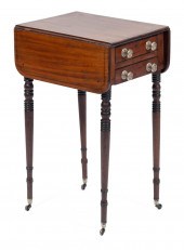 SHERATON TWO-DRAWER DROP-LEAF