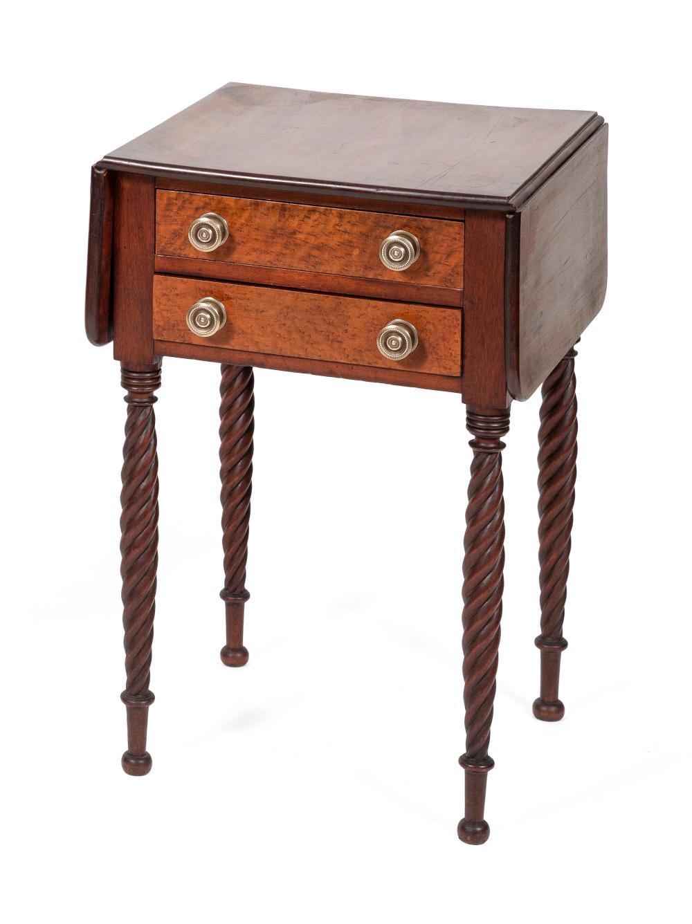 SHERATON TWO-DRAWER DROP-LEAF