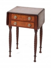 SHERATON TWO-DRAWER DROP-LEAF
