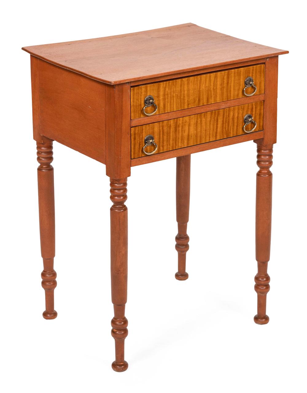 SHERATON TWO-DRAWER STAND 19TH