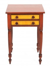 SHERATON TWO-DRAWER STAND 19TH