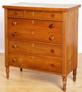 SHERATON WALNUT CHEST OF DRAWE