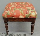 Sheraton walnut footstool earl