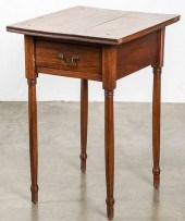 SHERATON WALNUT ONE DRAWER STA