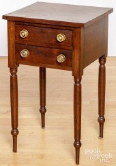 SHERATON WALNUT ONE-DRAWER STA