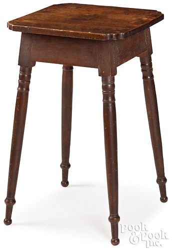 SHERATON WALNUT WORK TABLE, LATE