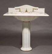 SHERLE WAGNER CARVED MARBLE PE