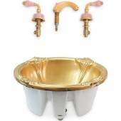 SHERLE WAGNER GOLD GLAZED CERA