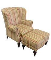 SHERRILL UPHOLSTERED CHAIR AND
