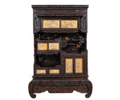 SHIBAYAMA LACQUERED CABINET<br