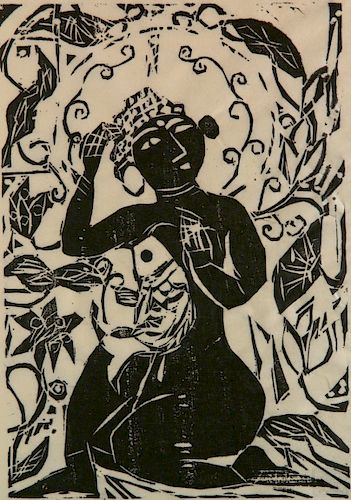 SHIKO MUNAKATA WOODCUTShiko