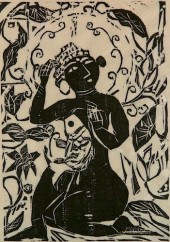 SHIKO MUNAKATA WOODCUTShiko Mu
