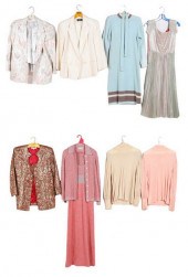 Shimmer and knit garment group
