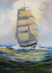 SHIP AT SEA, LATE 19TH/ EARLY