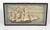 Ship Diorama American 19th cen