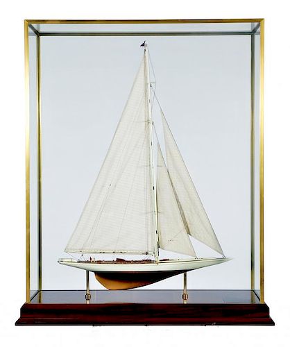 SHIP MODEL, AMERICAS' CUP YACHT
