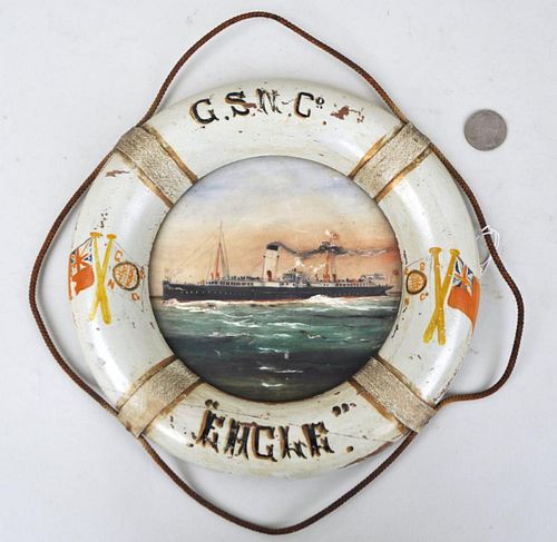 SHIP PAINTING ON GLASS, LIFE