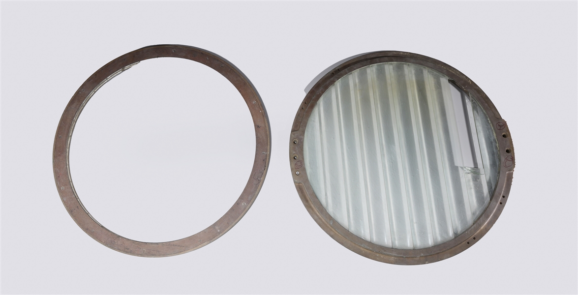 Ship port hole cover with glass;