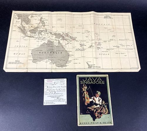 SHIPPING ROUTE MAP JAVA, SINGAPORE,