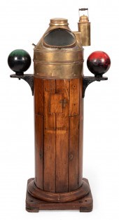 SHIP'S BINNACLE LATE 19TH/EARL