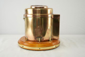 SHIP'S BRASS COMPASS & BINNACL