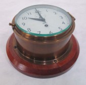 SHIP'S BRASS WALL CLOCK, SMITH