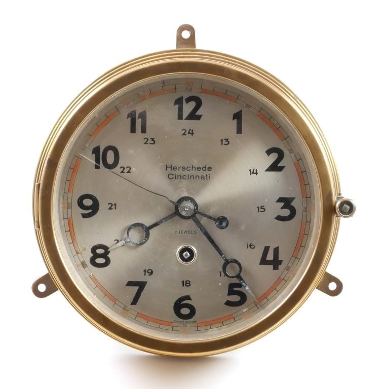 SHIP'S CLOCK, HERSCHEDE